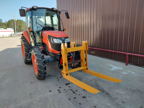 GVF front 3 pt hitch shown with GVF forks